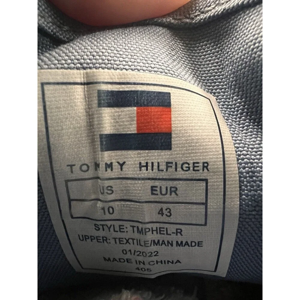 Tommy Hilfiger TMPHEL-R Canvas Sneakers Men’s 10 Blue Chambray Lace Up Casual